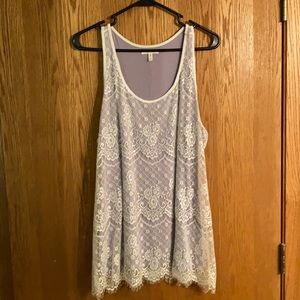 Lacy tank top